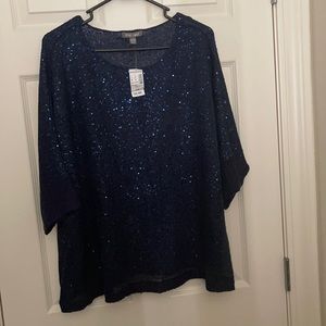 Beautiful blue pullover sweater.
